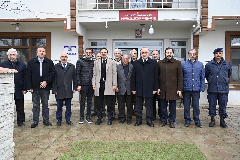 VALİ ÇİFTLİKKÖY'DE KÖYLERİ ZİYARET ETTİ