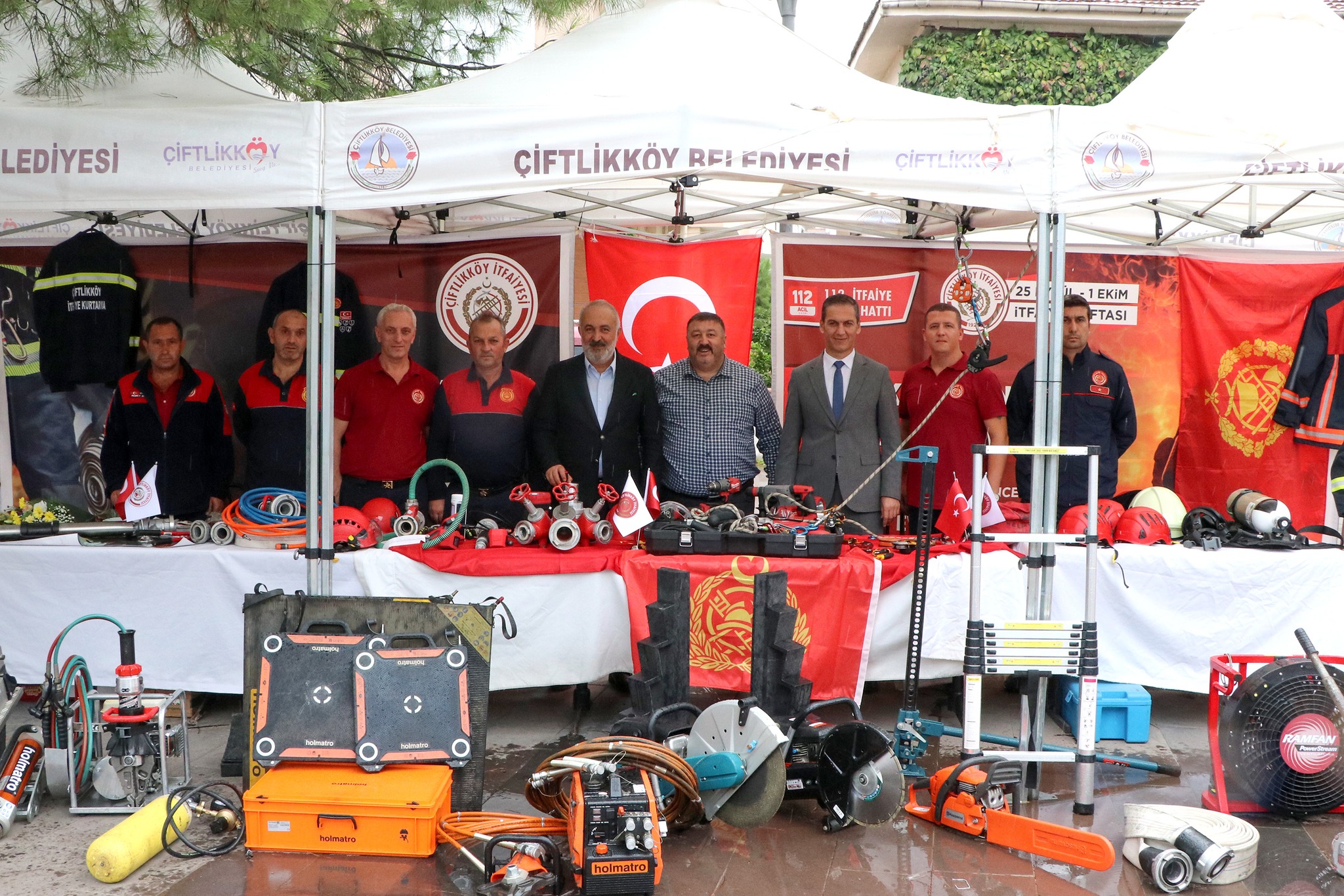 ÇİFTLİKKÖY'DE İTFAİYE HAFTASI KUTLANDI