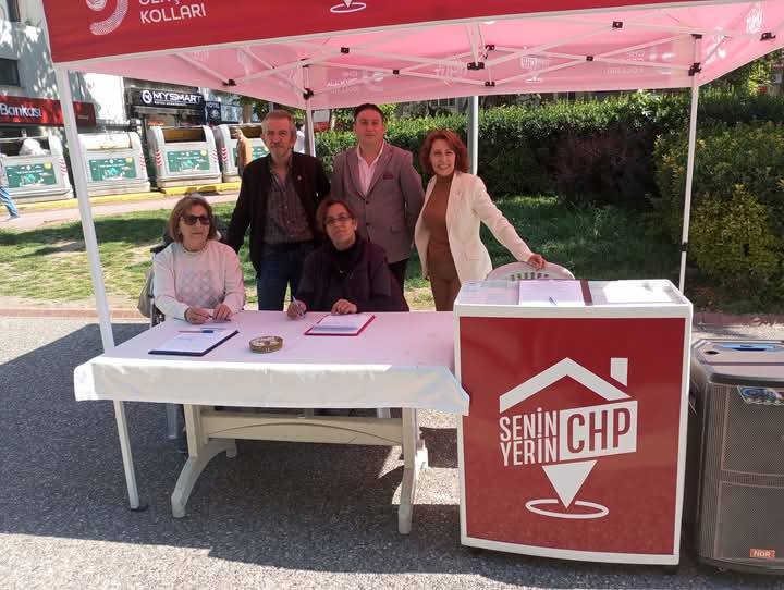 CHP'NİN İMZA KAMPANYASI SÜRÜYOR