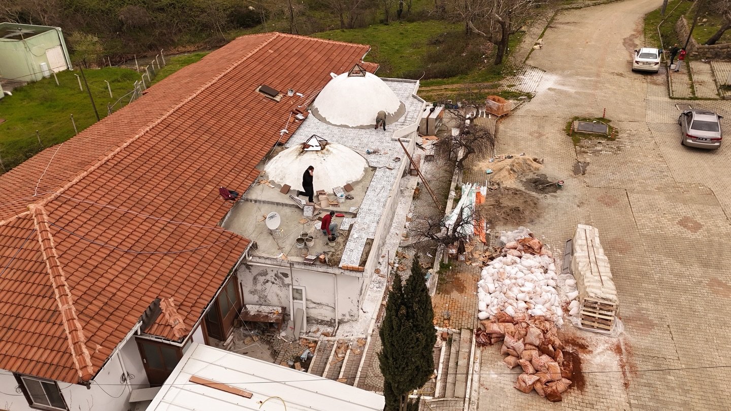 ARMUTLU KAPLICASINDA ONARIM ÇALIŞMASI