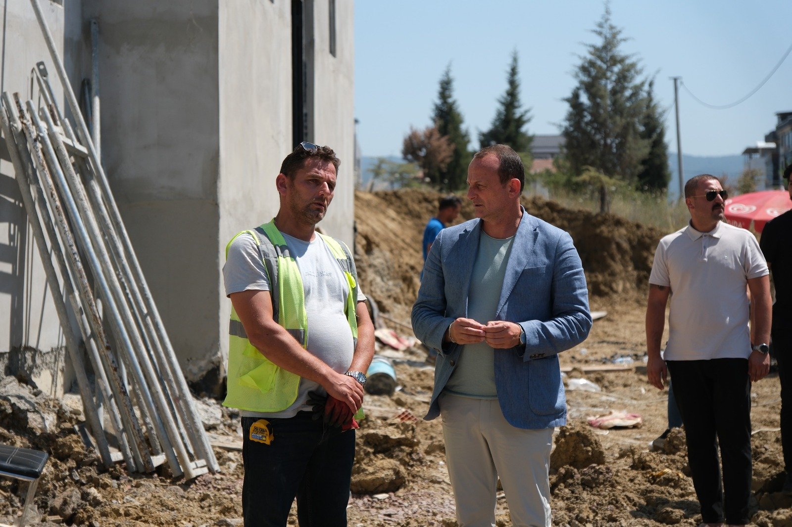 ÇİFTLİKKÖY'DE ÇALIŞMALAR İNCELENDİ