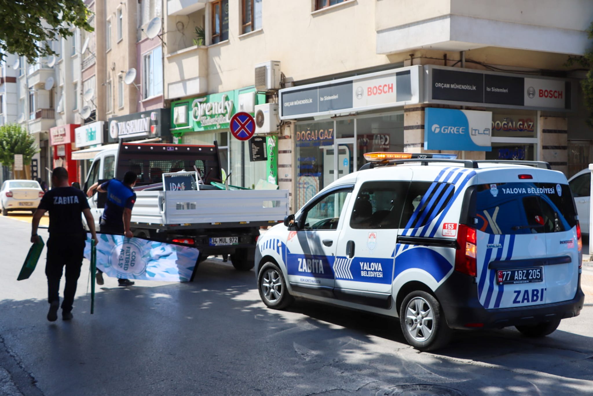 YALOVA ZABITA’DAN KALDIRIM DENETİMİ