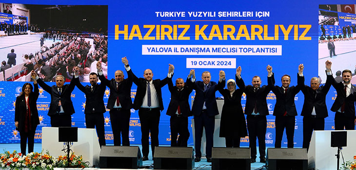 AK PARTİ İLE ADAYLARINI ERDOĞAN AIKLADI