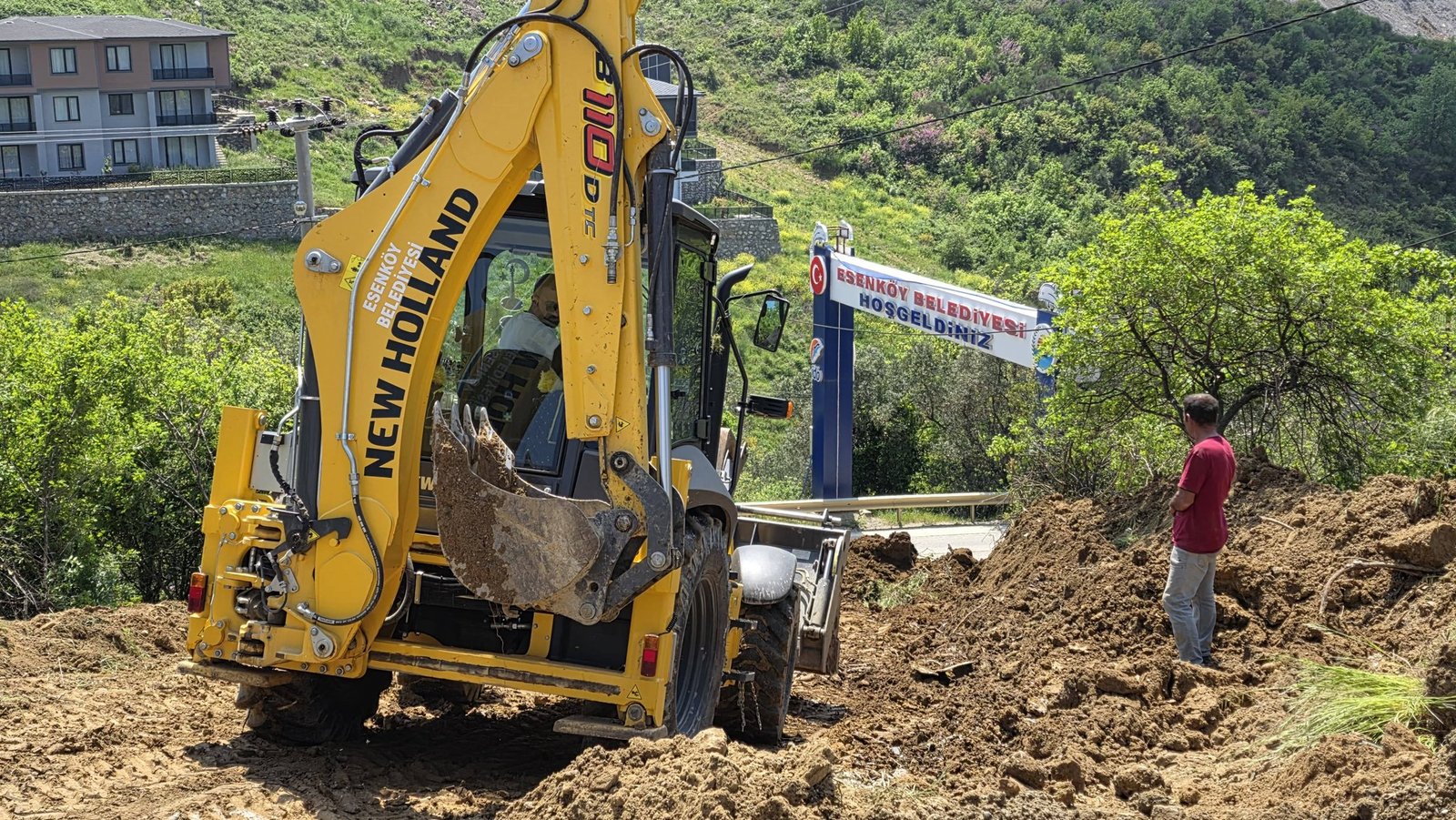 ESENKÖY'DE ALTERNATİF YOL ÇALIŞMASI