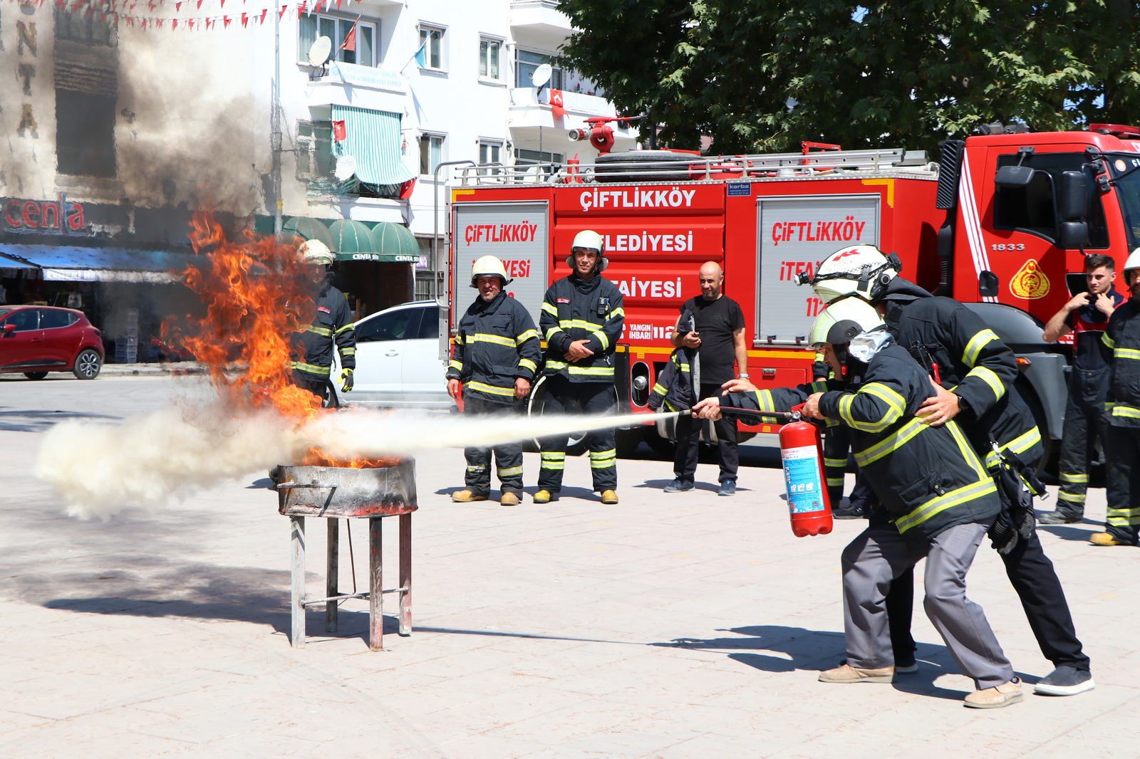 ÇİFTLİKKÖY İTFAYESİ’NDEN TATBİKAT