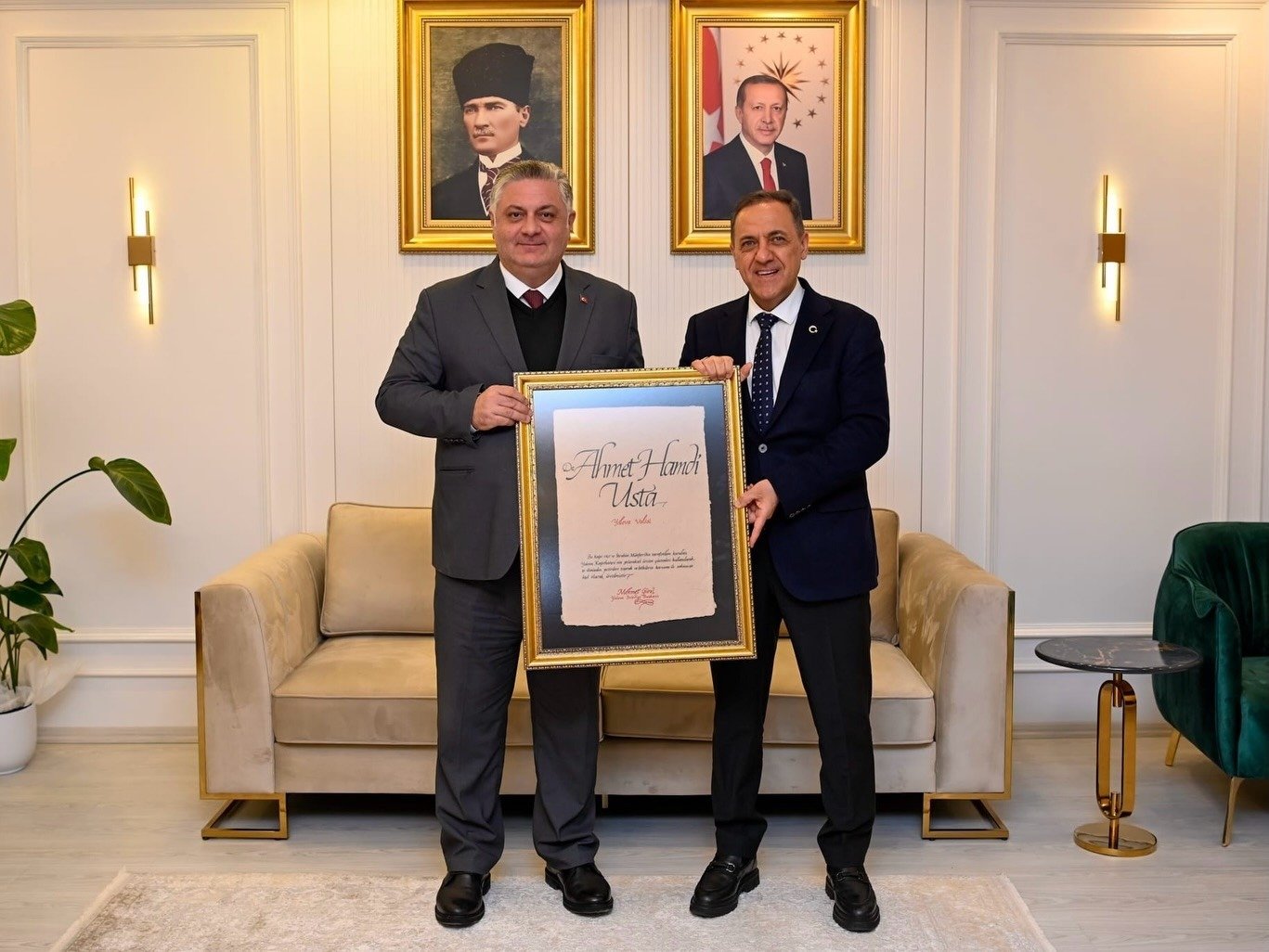 GÜREL’DEN VALİ USTA’YA  ZİYARET