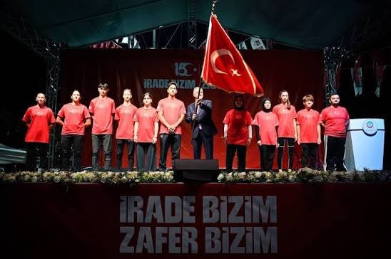 15 TEMMUZ ANMA PROGRAMI GERÇEKLEŞTİ