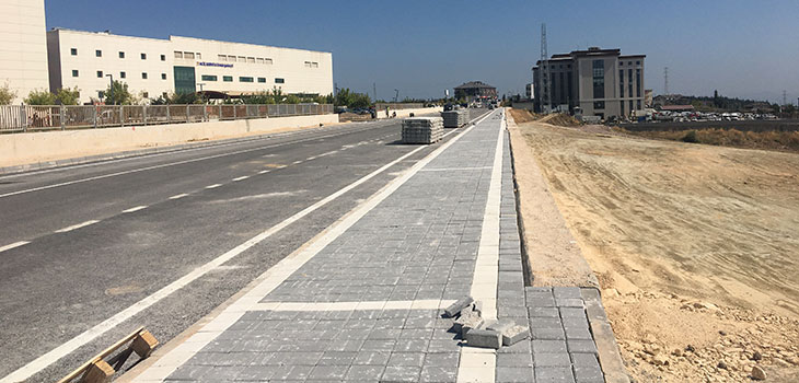 HASTANE YOLU TAMAMLANMAK ÜZERE