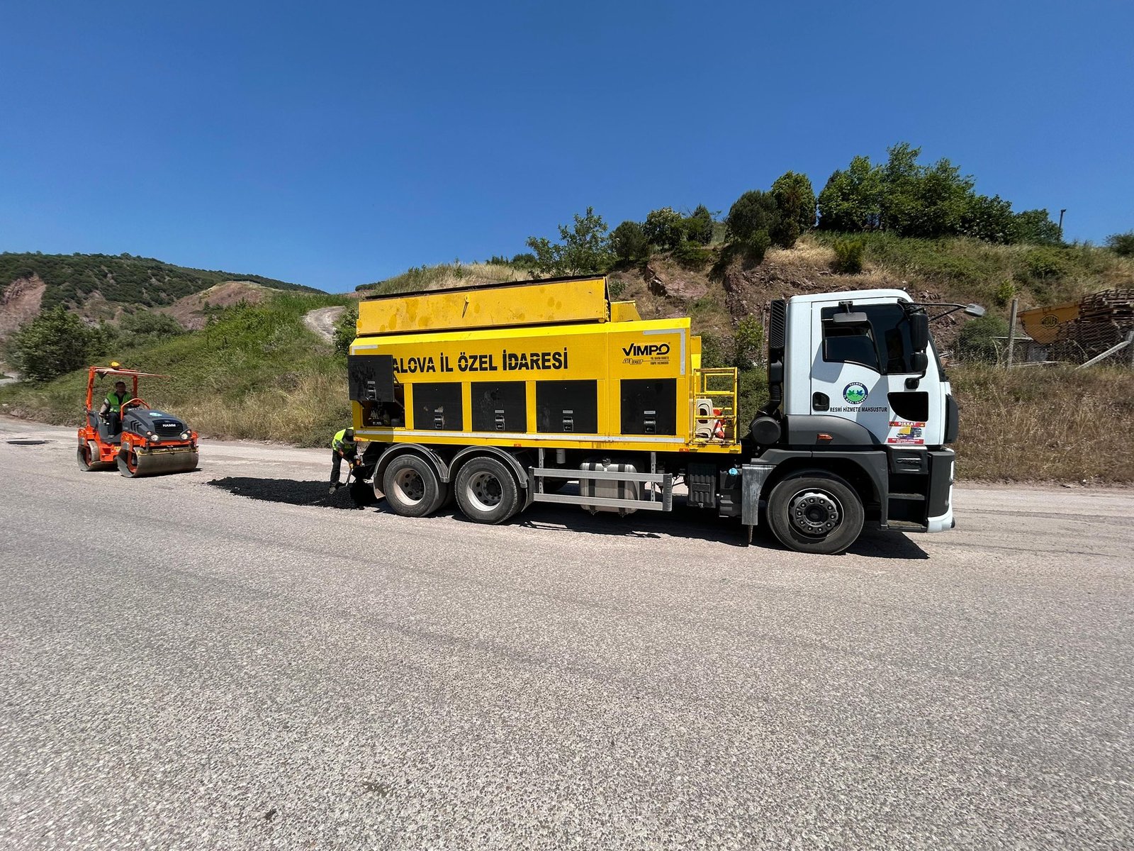 KILLIÇ YOLU ONARIMDA. YOL TRAFİĞE KAPALI