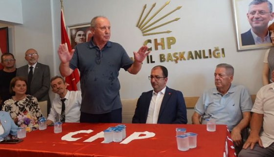 CHP'DE İNCE'YE ÇİÇEKLİ COŞKULU KARŞILAMA